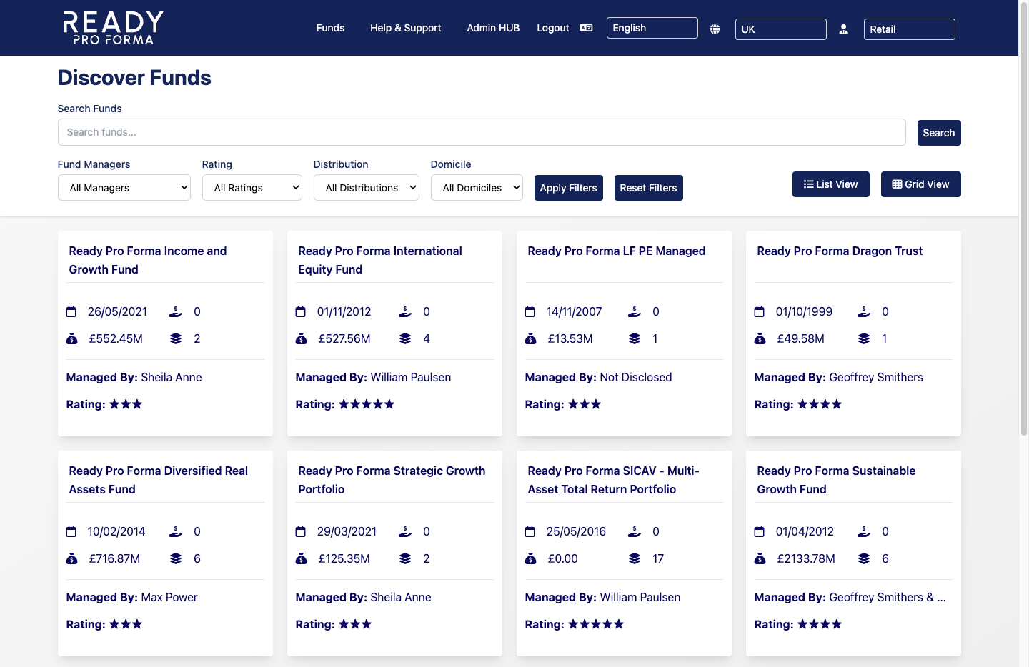 Fund Centre Example